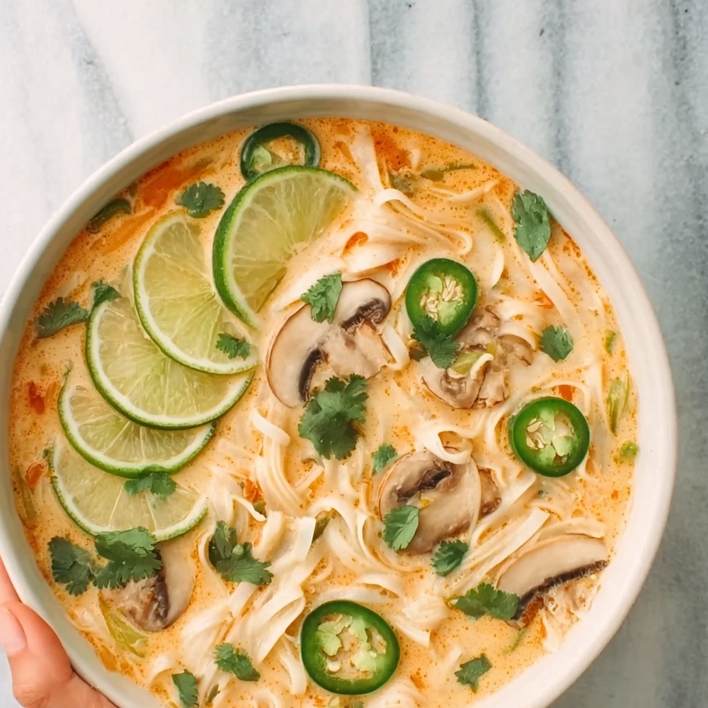Easy Thai Chicken Curry Soup Recipe - Recipe Image