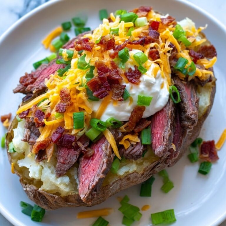 Loaded Baked Potato with Steak Recipe