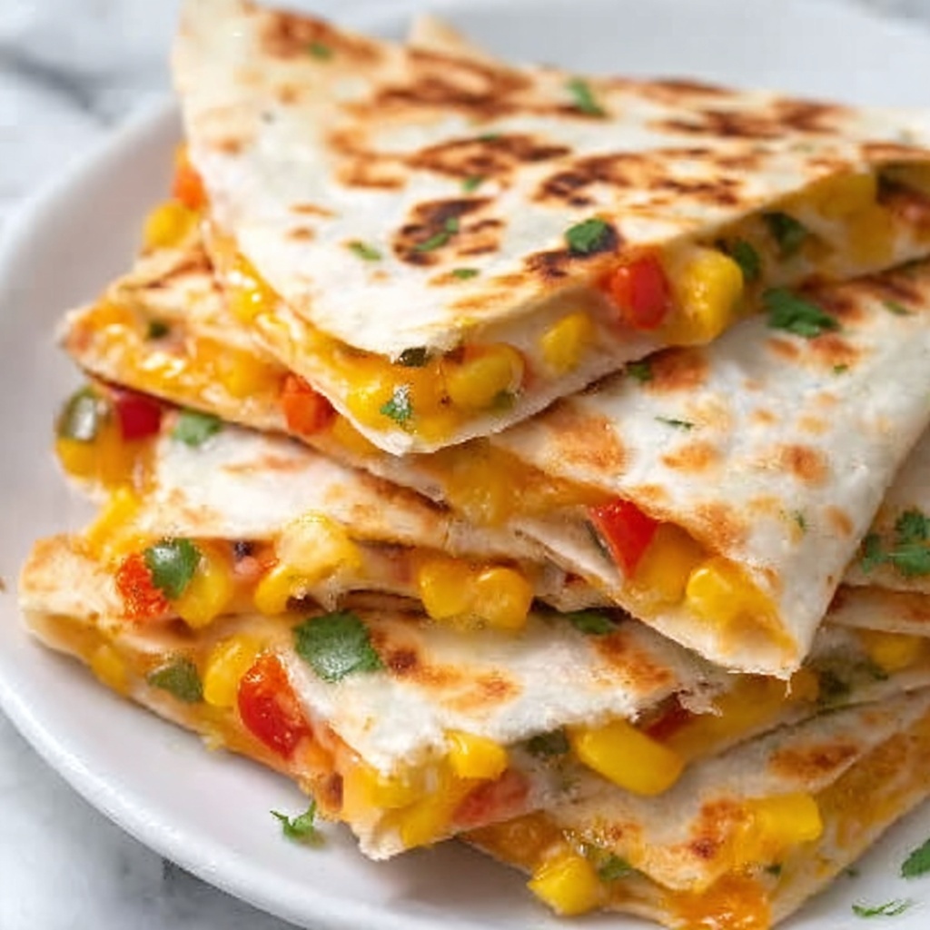 Farmer's Market Vegetarian Quesadillas Recipe - Recipe Image