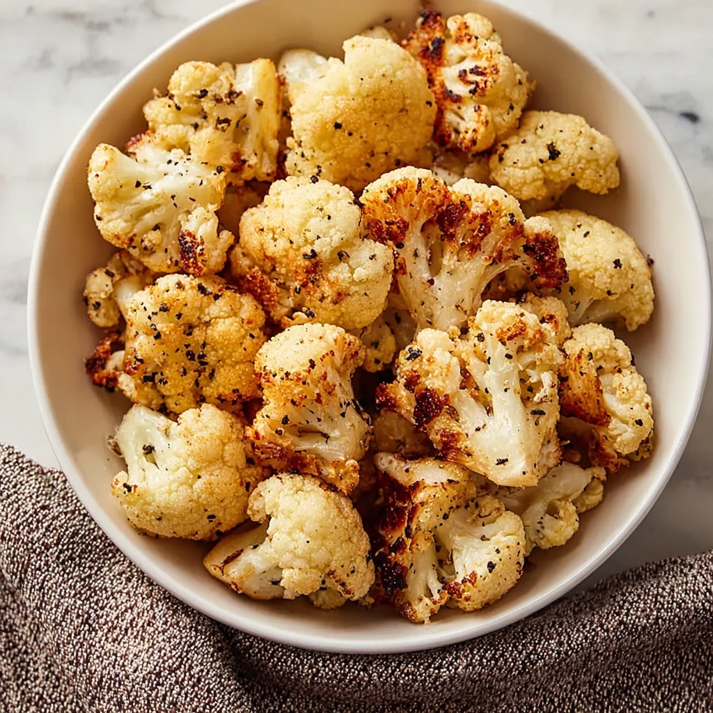 Crispy Roasted Cauliflower with Cheddar & Parmesan Recipe - Recipe Image