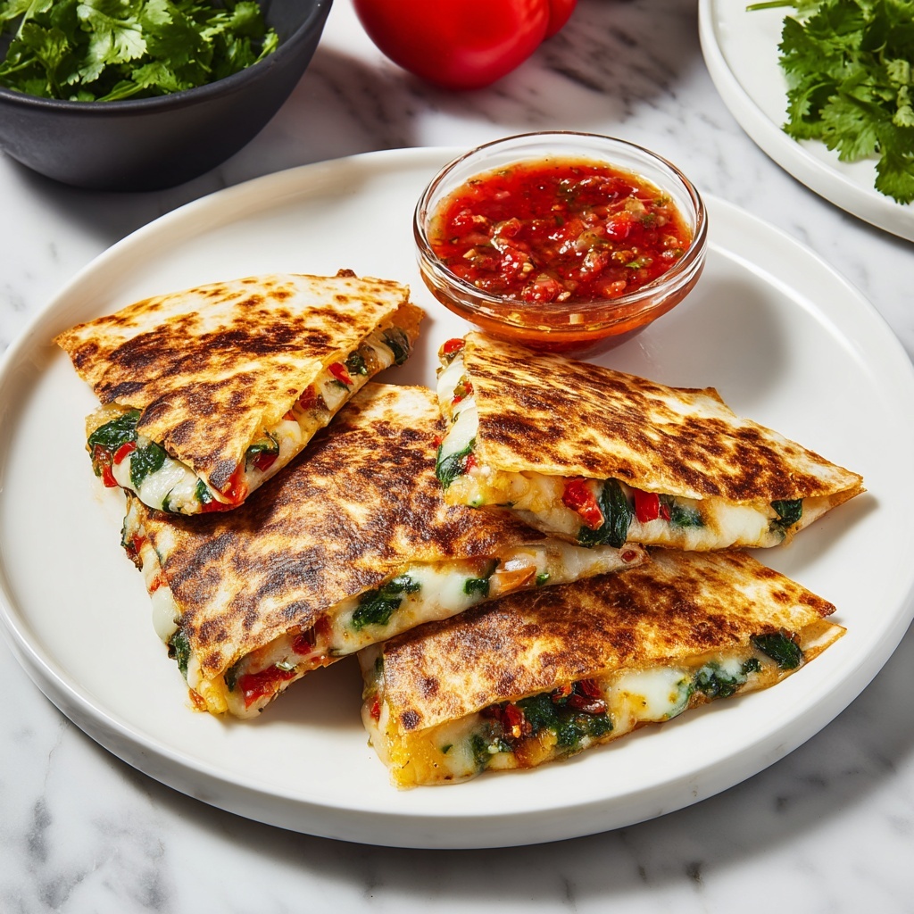 Irresistible Mediterranean Quesadillas for Quick Dinners Recipe - Recipe Image