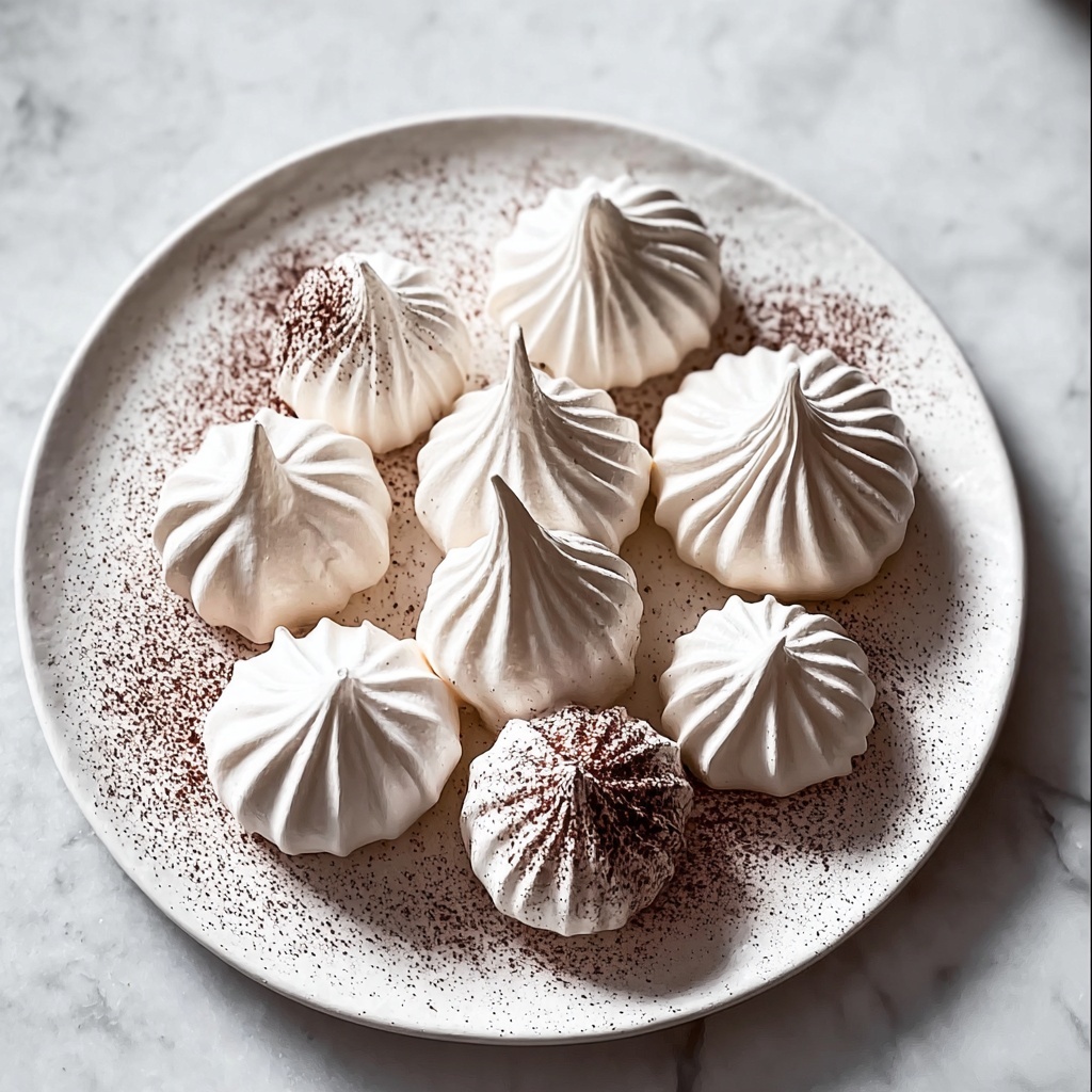 Irresistible Chocolate Dipped Meringue Cookies Recipe - Recipe Image