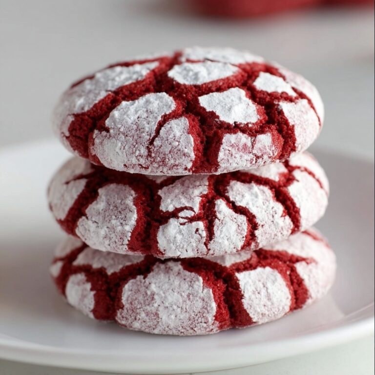 Red Velvet Crinkle Cookies Recipe