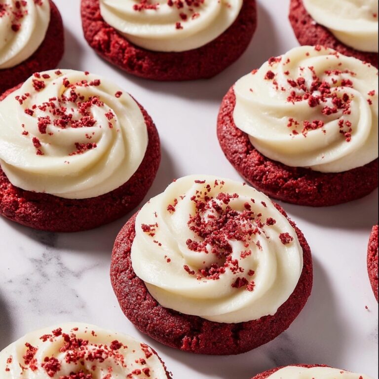 Frosted Red Velvet Cupcake Cookies Recipe