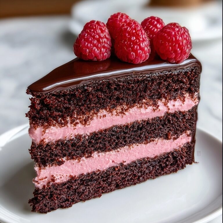 Dark Chocolate Raspberry Mousse Cake Recipe