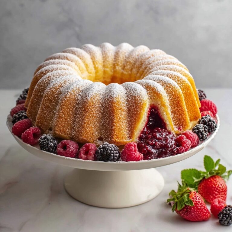 One-Bowl Jam Doughnut Cake Recipe