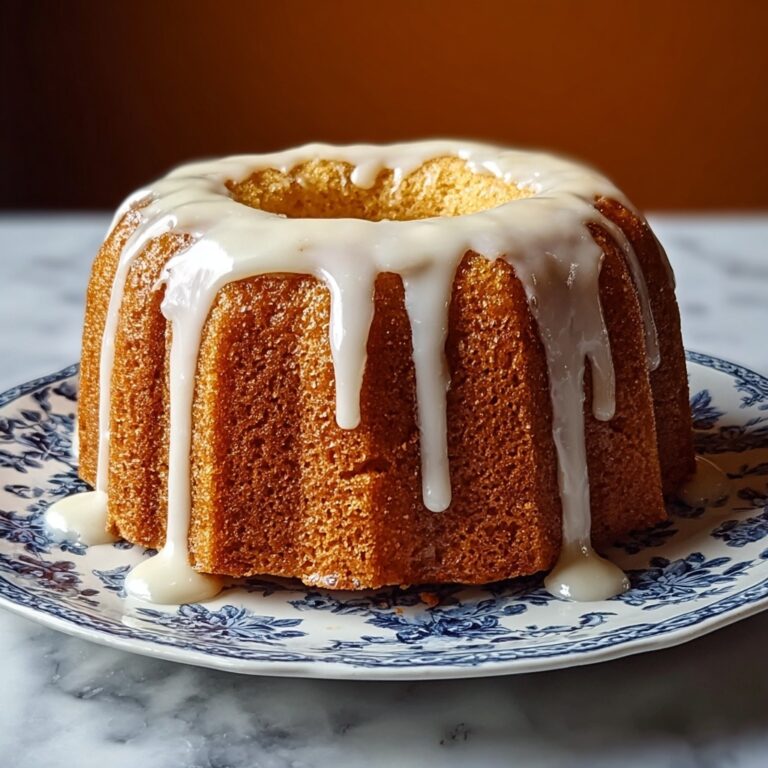 Vanilla Buttermilk Pound Cake with Cream Cheese Glaze Recipe