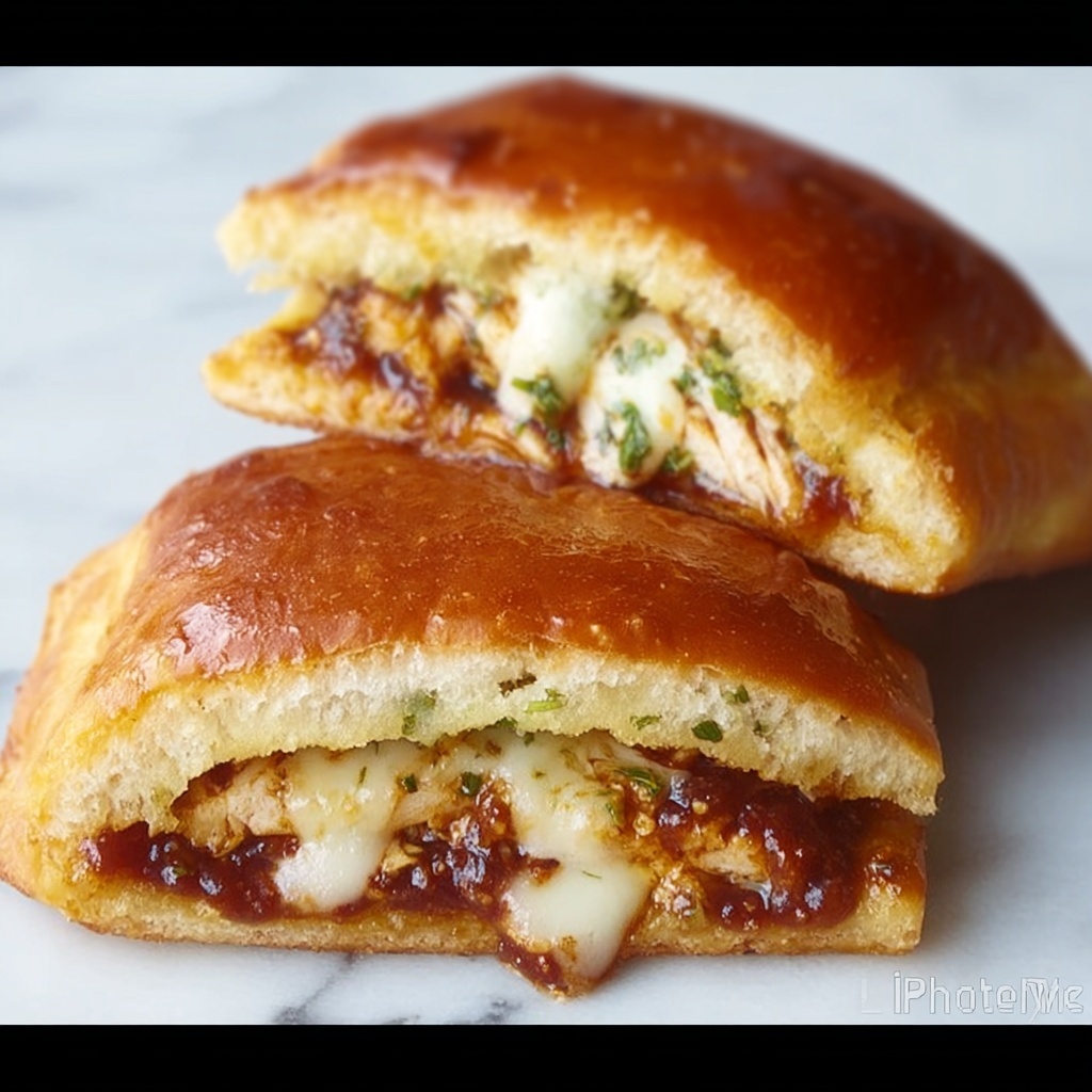 BBQ Chicken Calzones Recipe - Recipe Image