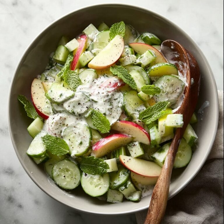 Apple Cucumber Salad with Lemon Honey Dressing Recipe