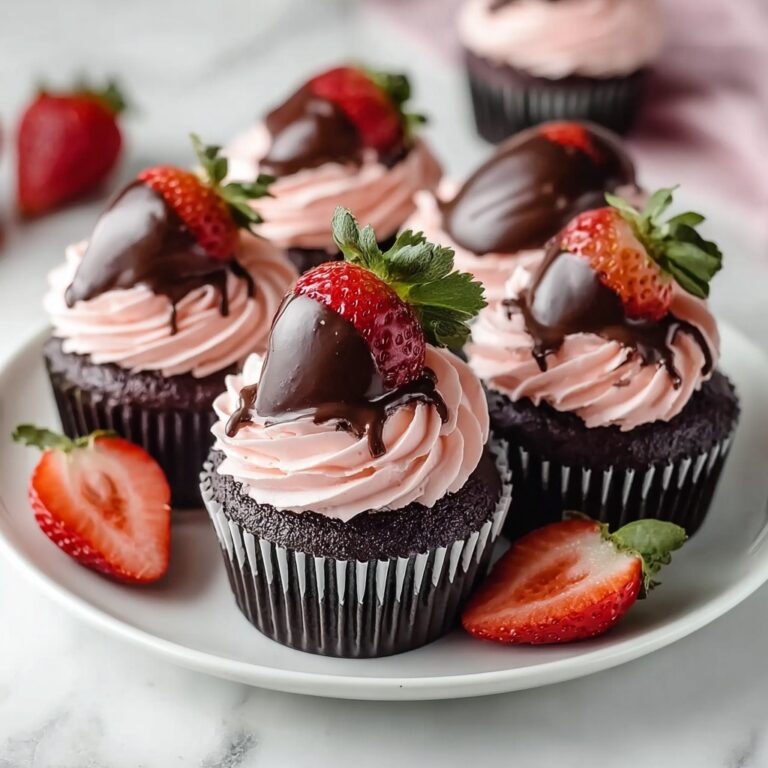 Chocolate Covered Strawberry Cupcakes Recipe