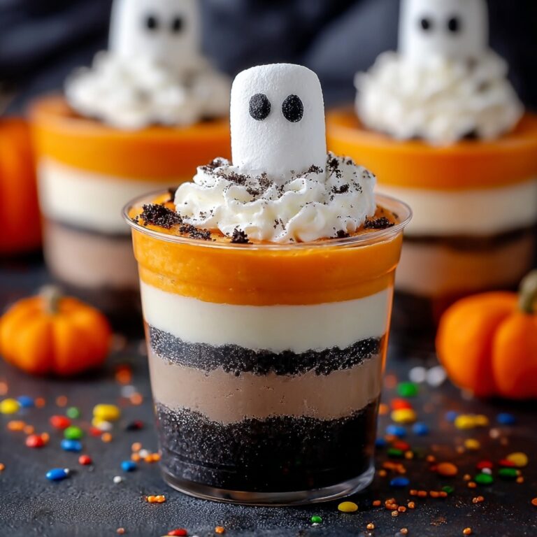 No Bake Halloween Cheesecake Cups Recipe