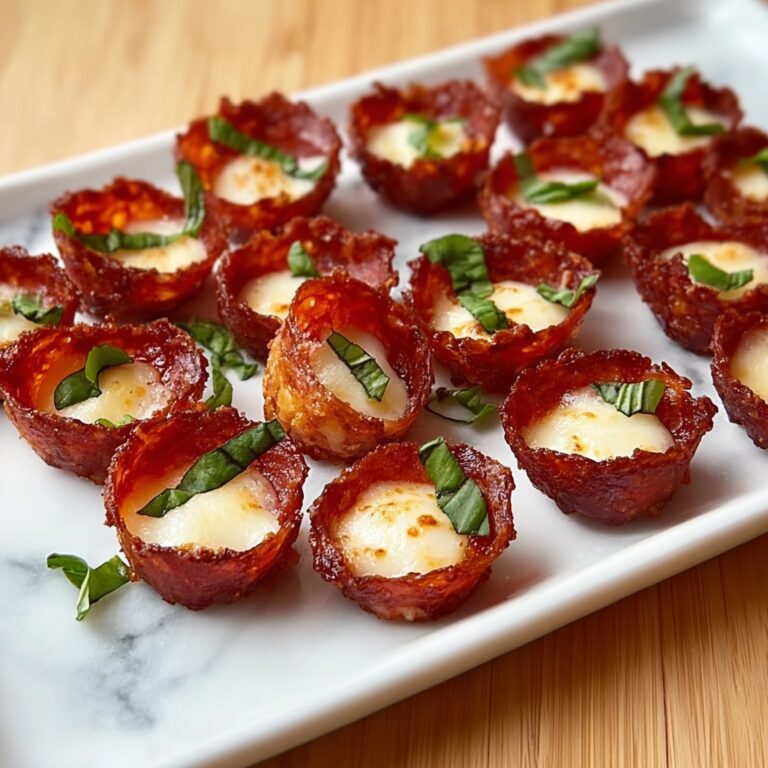 Easy Keto Pepperoni Pizza Bites Recipe