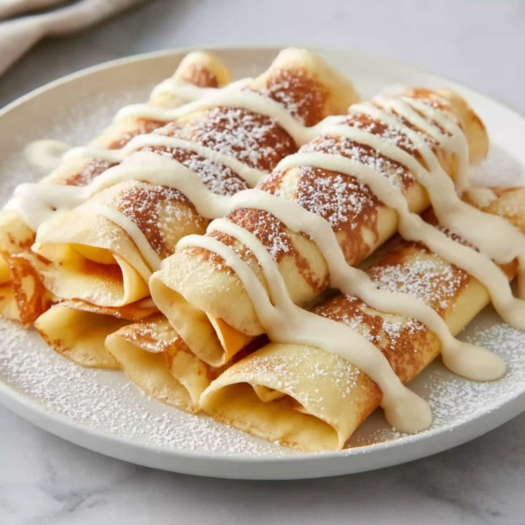 Cinnamon Roll Protein Crepes Recipe - Recipe Image