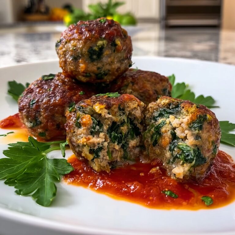 Easy Spinach & Garlic Meatballs Recipe for Quick Joyful Meals Recipe