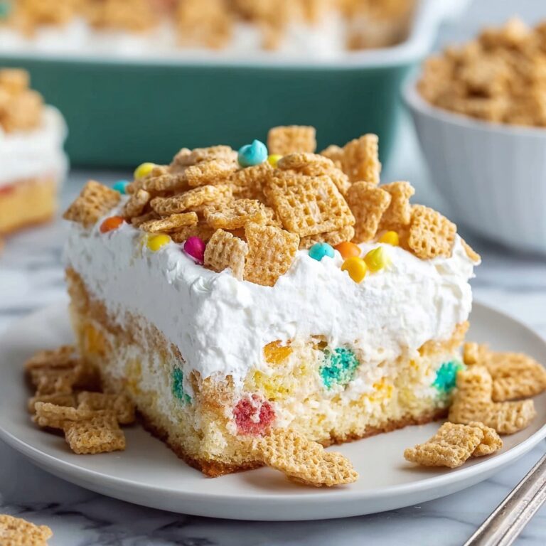 Cereal Milk Poke Cake Recipe