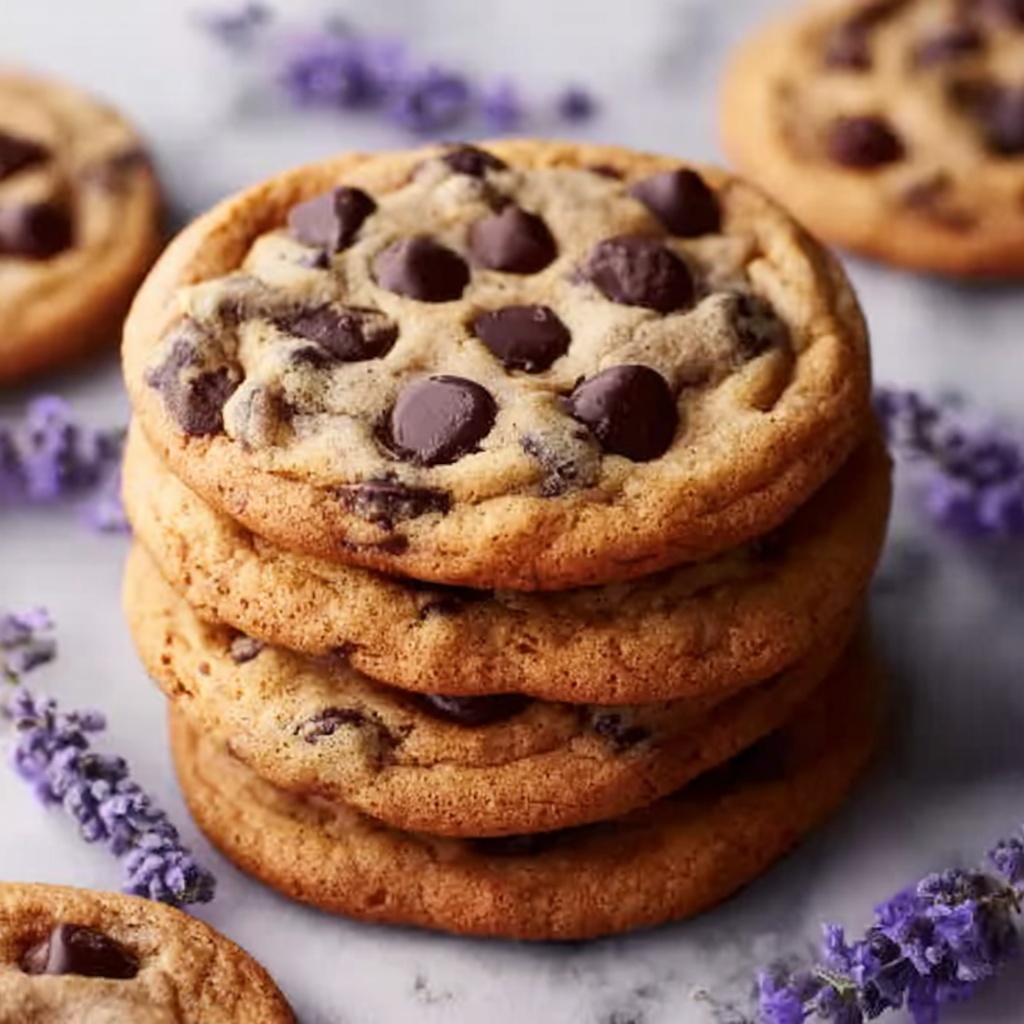 Lavender Chocolate Chip Cookies Recipe - Recipe Image