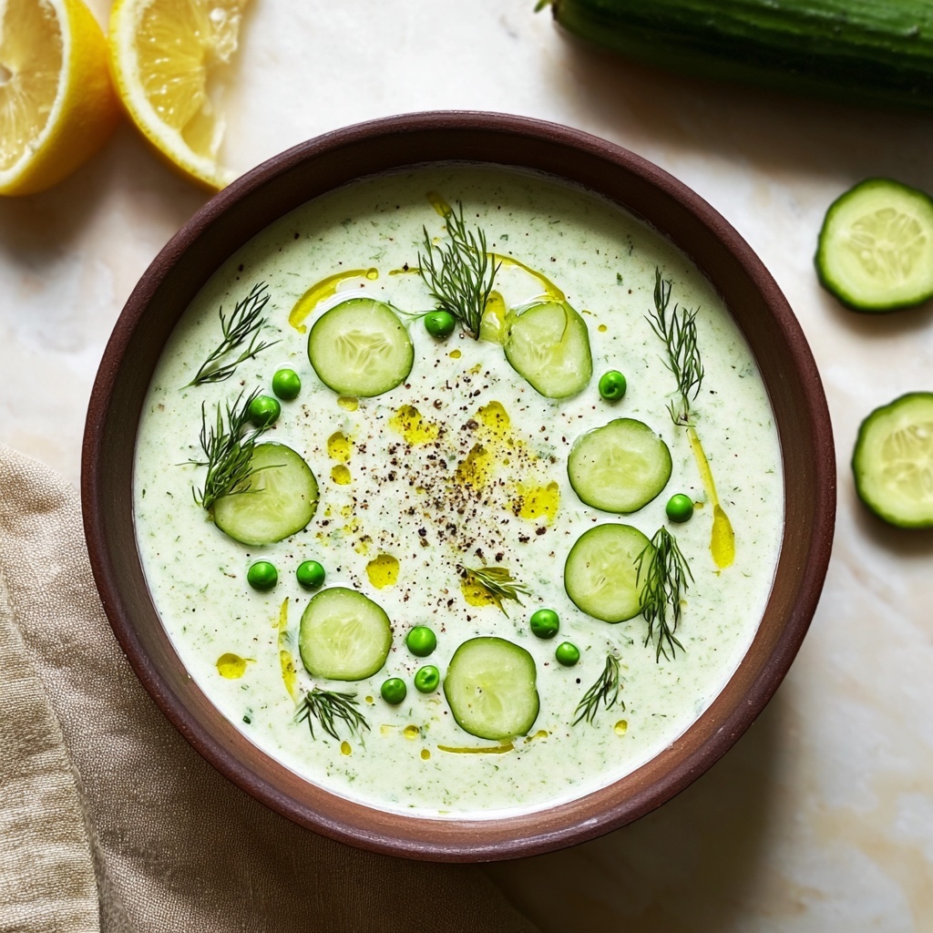 Cool Down with Cucumber Gazpacho: Your Summer Soup Solution Recipe - Recipe Image