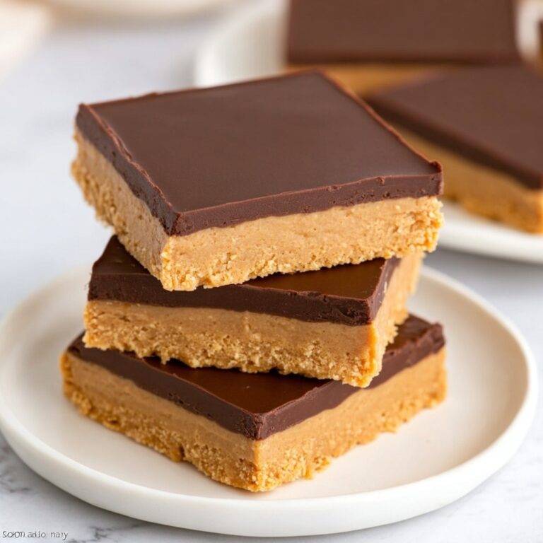 No Bake Peanut Butter Bars Recipe