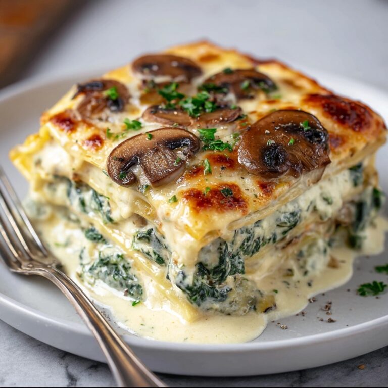 Spinach and Mushroom Lasagna Recipe