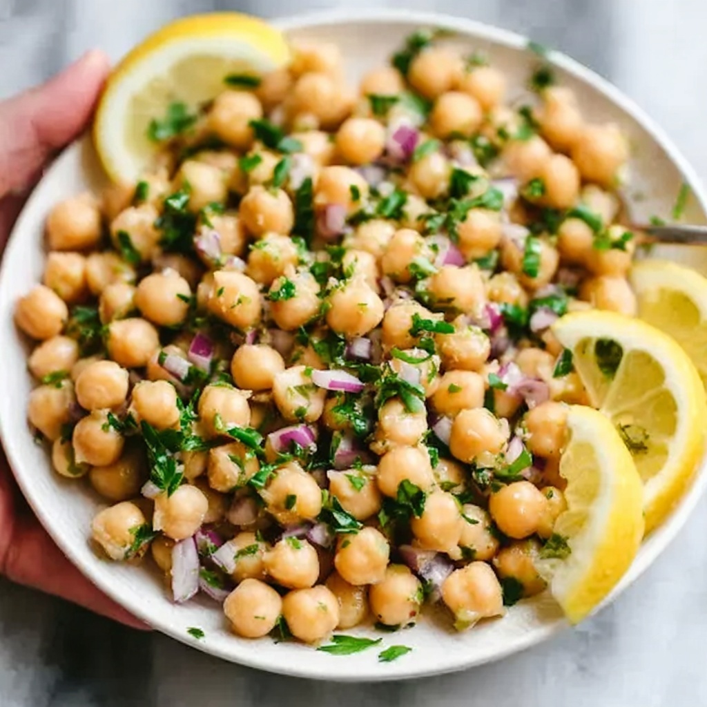 Warm Chickpeas with Lemon and Olive Oil Recipe - Recipe Image