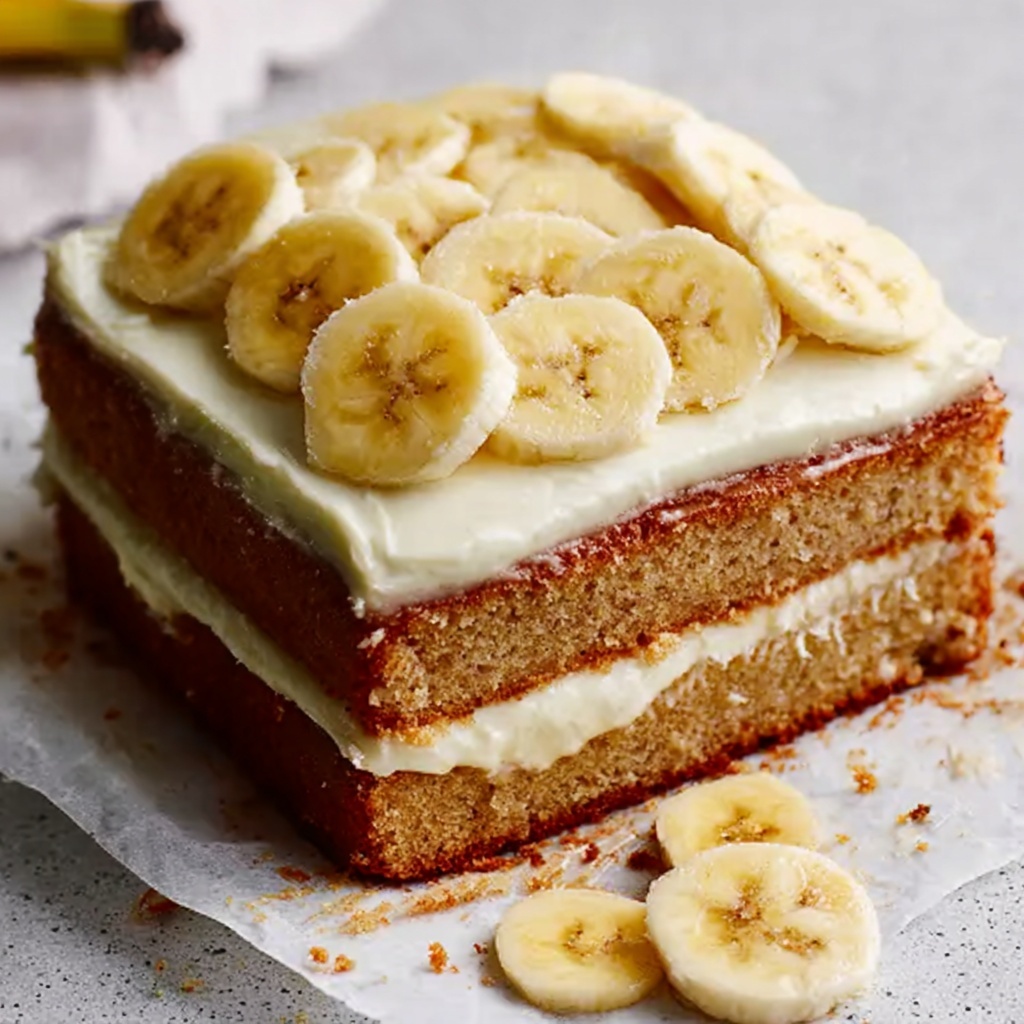 Banana Cake with Cream Cheese Frosting Recipe - Recipe Image