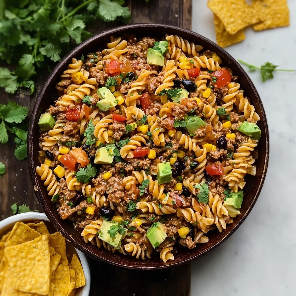 Taco Pasta Salad: A Fun, Flavorful Dinner Game Changer Recipe - Recipe Image