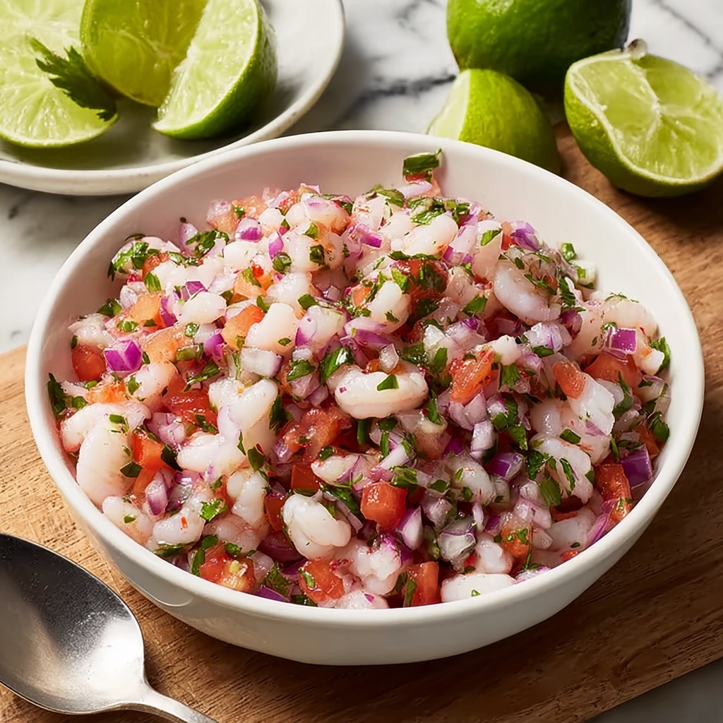 Refreshing Shrimp Ceviche: Your Ultimate Low-Cal Snack Delight Recipe - Recipe Image