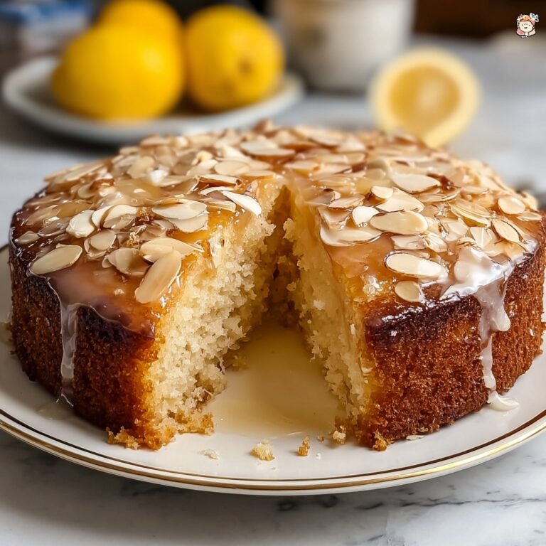 Moist Lemon Coconut Almond Cake Recipe